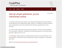 Tablet Screenshot of codeplea.com